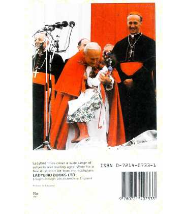 His Holiness Pope John Paul II (Famous People) Back Cover