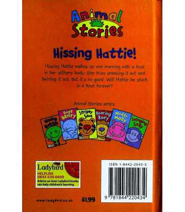 Hissing Hattie (Animal Stories) Back Cover