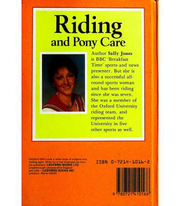 Riding and Pony Care Back Cover