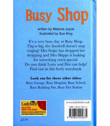 Busy Shop Back Cover