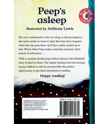 Peeps Asleep (Read With Ladybird) Back Cover