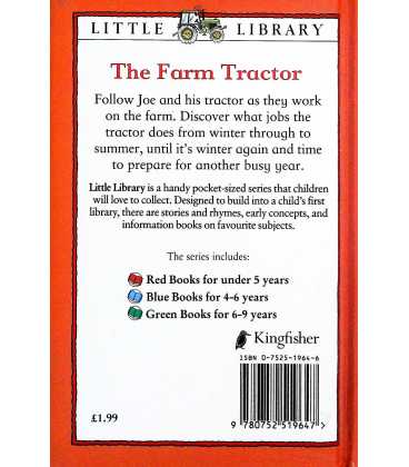 The Farm Tractor (Little Library) Back Cover