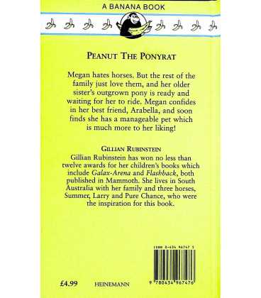 Peanut the Ponyrat (A Banana Book) Back Cover
