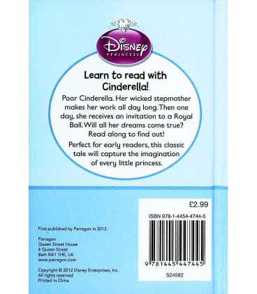 A Dream for a Princess (Disney Princess : Lets Read a Story) Back Cover