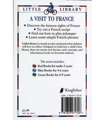 A Visit to France (Little Library) Back Cover