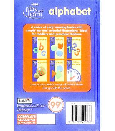 Alphabet (ASDA Play and Learn) Back Cover