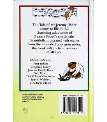 The Tale of Mr Jeremy Fisher (The World of Peter Rabbit and Friends) Back Cover