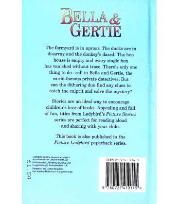 Bella and Gertie (World-Famous Private Detectives)  Back Cover