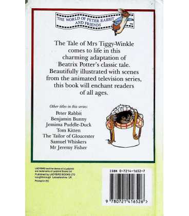 The Tale of Mrs. Tiggy-Winkle (The World of Peter Rabbit and Friends) Back Cover
