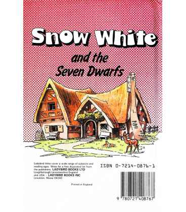 Snow White and the Seven Dwarfs (Fiction) Back Cover