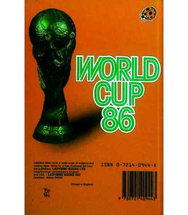 World Cup '86 Back Cover