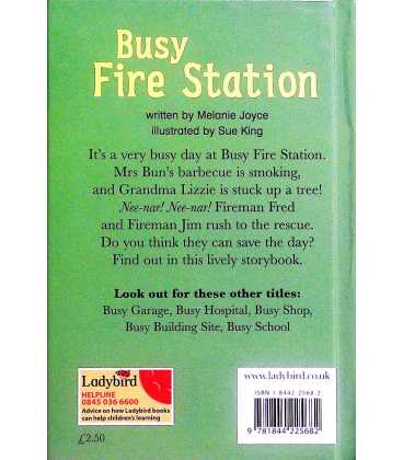 Busy Fire Station Back Cover
