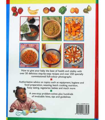 Cooking for Babies (How To Give Your Baby the Best Health and Vitality) Back Cover