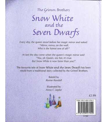 Snow White and the Seven Dwarfs (The Grimm Brothers) Back Cover