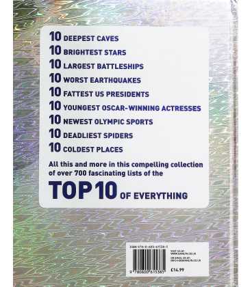 Top 10 of Everything 2008  Back Cover