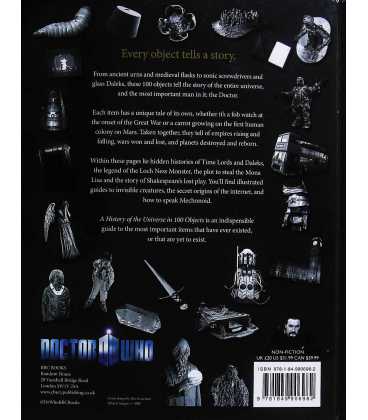 Doctor Who A History Of The Universe In 100 Objects Back Cover