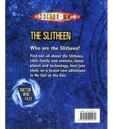 The Slitheen (Doctor Who Files)  Back Cover