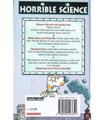 Blood Bones and Body Bits and Chemical Chaos (Horrible Science) Back Cover