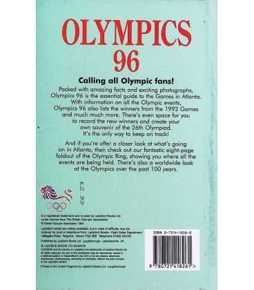 Olympics '96 Back Cover