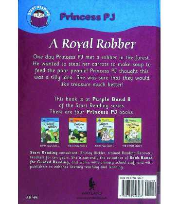 A Royal Robber (Start Reading : Princess PJ) Back Cover