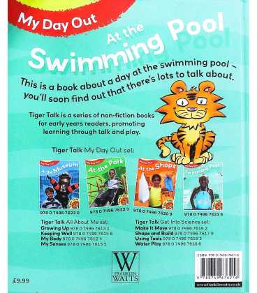 My Day Out at the Swimming Pool (Tiger Talk) Back Cover