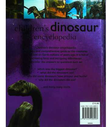 Children's Dinosaur Encyclopedia Back Cover