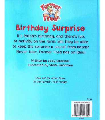 Birthday Surprise (Farmer Fred) Back Cover
