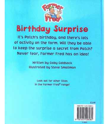 Birthday Surprise (Farmer Fred) Back Cover