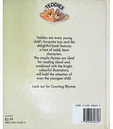 Picture Rhymes (Teddies) Back Cover