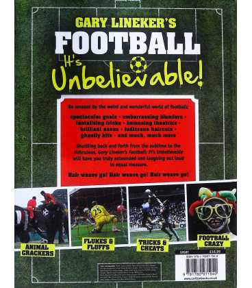 Gary Lineker's Football (It's Unbelievable!) Back Cover