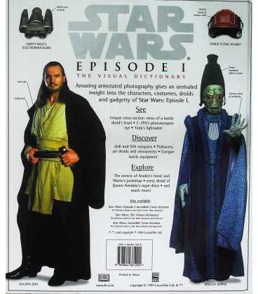 Star Wars Episode 1 (The Visual Dictionary) Back Cover