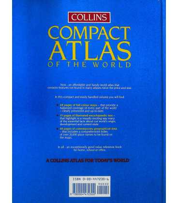 Collins Compact Atlas of the World Back Cover