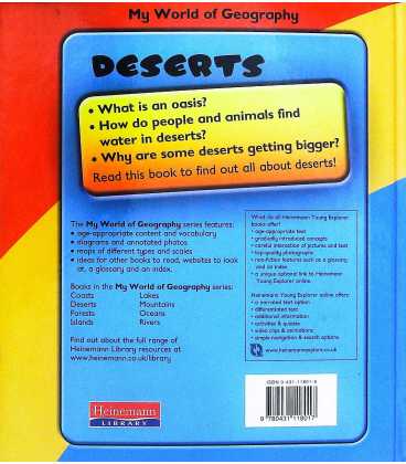 My World of Geography : Deserts (Young Explorer) Back Cover