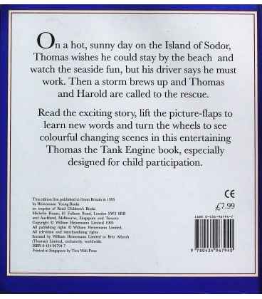 Thomas and the Helicopter Rescue Back Cover