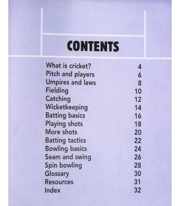 Cricket (Sporting Skills) Inside Page 1