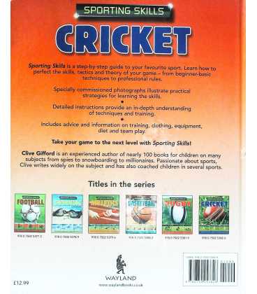 Cricket (Sporting Skills) Back Cover