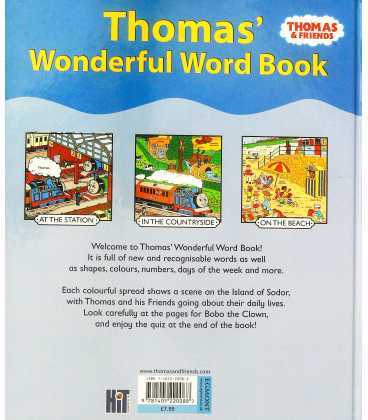 Thomas' Wonderful Word Book (Thomas & Friends) Back Cover