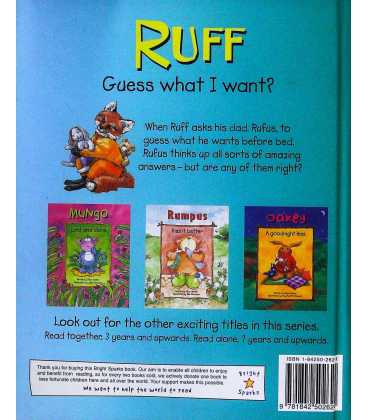 Ruff Guess What I Want  Back Cover