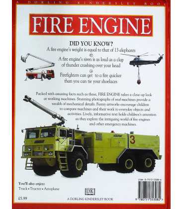 Fire Engine (Mighty Machines) Back Cover