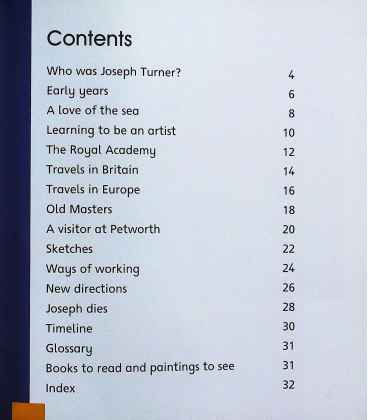 Joseph Turner (The Life and Work of…) Inside Page 1
