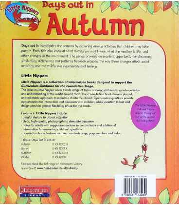 Days Out in Autumn (Little Nippers) Back Cover