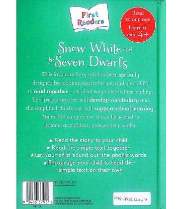 Snow White and the Seven Dwarfs (First Readers) Back Cover