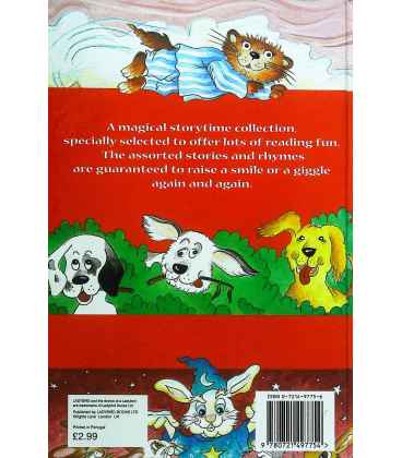 A Treasury Of Animal Stories & Rhymes International Edition Back Cover