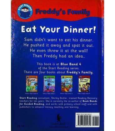 Eat Your Dinner! (Start Reading Freddy's Family) Back Cover