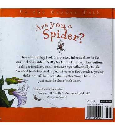 Are You a Spider? (Up the Garden Path) Back Cover