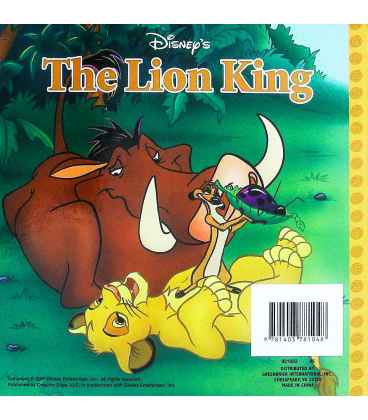 The Lion King Back Cover