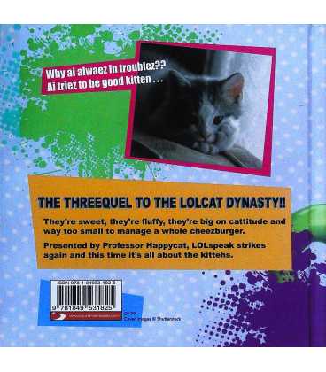 The Itteh Bitteh Book of Kittehs Back Cover