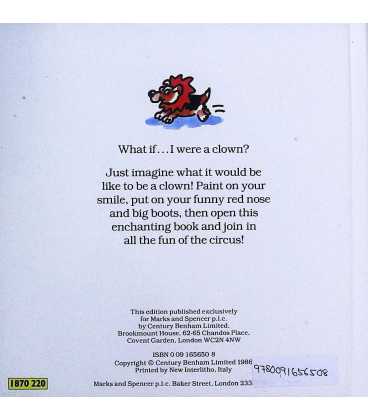 What if… I were a clown? Back Cover