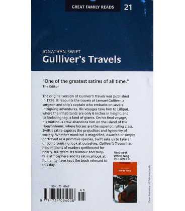Gulliver's Travels (Great Family Reads) Back Cover
