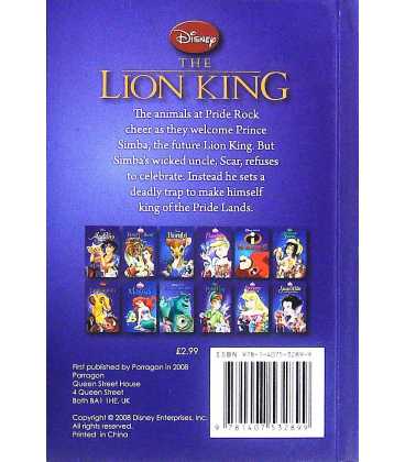 The Lion King (Disney) Back Cover
